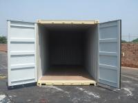 20' Shipping container cargo unit storage box open doors standard lock box waist high handles