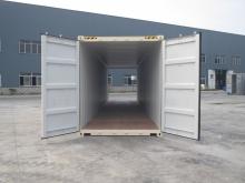 40' Shipping container cargo unit storage box open doors standard lock box waist high handles Double Door