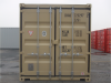 20' Shipping container cargo unit storage box open doors standard lock box waist high handles Double Door