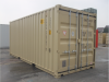 20' Shipping container cargo unit storage box open doors standard lock box waist high handles Double Door
