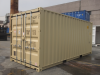 20' Shipping container cargo unit storage box open doors standard lock box waist high handles