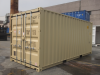 20' Shipping container cargo unit storage box open doors standard lock box waist high handles High Cube