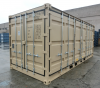 20' Shipping container cargo unit storage box open doors standard lock box waist high handles Open Side