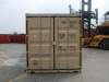 40' Shipping container cargo unit storage box open doors standard lock box waist high handles