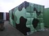 20' Shipping container cargo unit storage box open doors standard lock box waist high handles Camoflague Camo