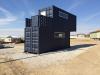 20' Shipping container cargo unit storage box open doors standard lock box custom horse barn home tiny home office stacked containers modified container