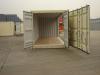 20' Shipping container cargo unit storage box open doors standard lock box waist high handles Open Side